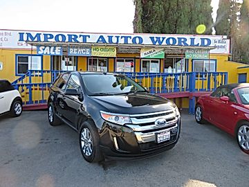 BLACK, 2014 FORD EDGE SEL Image 