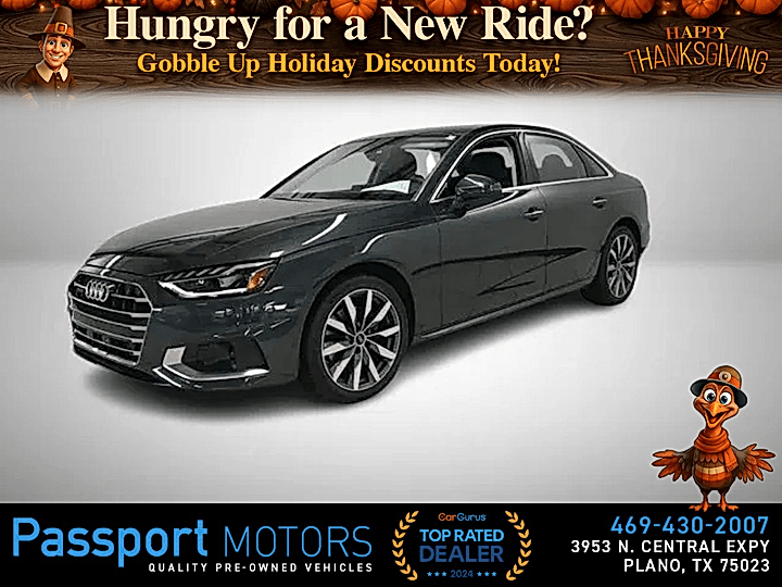 GRAY, 2023 AUDI A4/PREMIUM PKG/18" WHEELS Image 