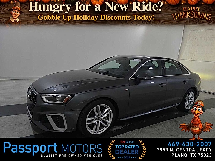 GREY, 2022 AUDI A4/SPORT/PREMIUM PLUS/BANG&OLUFSEN SOUND Image 