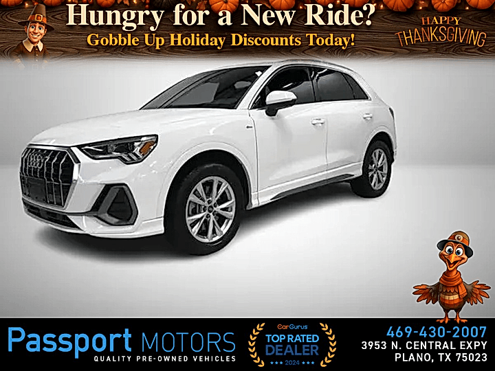 WHITE, 2023 AUDI Q3 /S LINE/ PREMIUM PLUS PACKAGE Image 