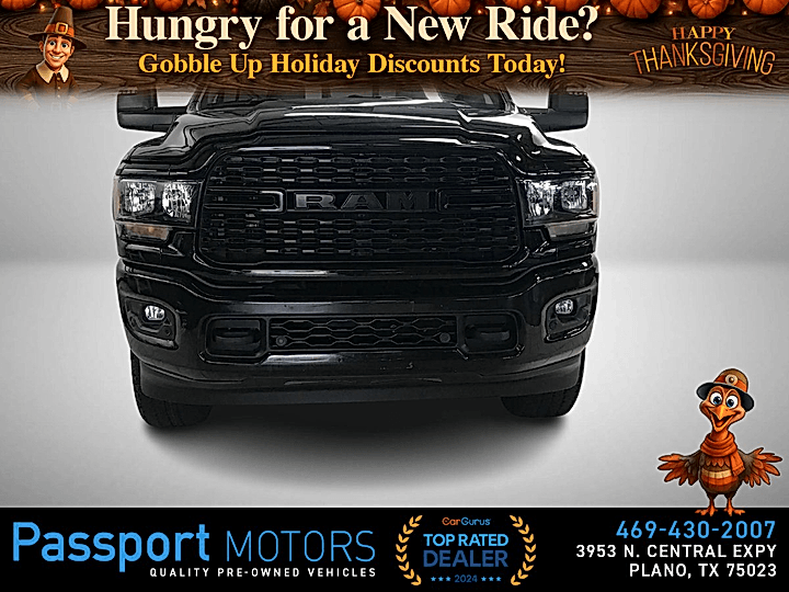 BLACK, 2024 RAM 2500 CREW CAB/LEVEL2 PACKAGE/NIGHT EDITION/20" BLACK WHEELS Image 