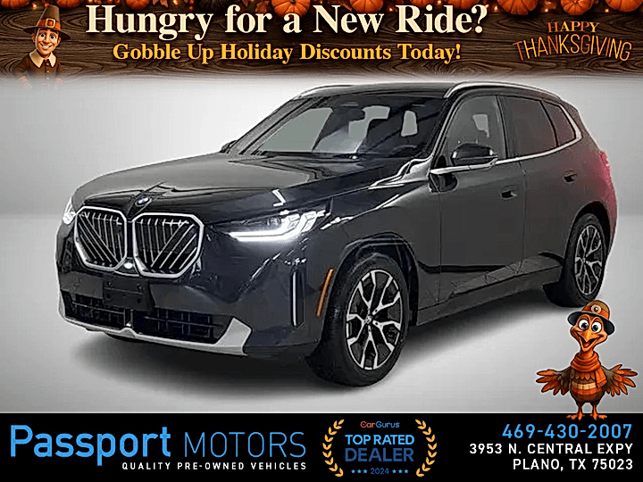 DARK GRAPHITE, 2025 BMW X3/PANORAMIC ROOF/HEADS UP DISPLAY Image 