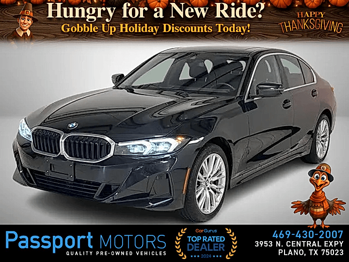 BLACK, 2024 BMW 330I XDRIVE/DRIVE ASSIST PKG/CONVENIENCE PKG Image 