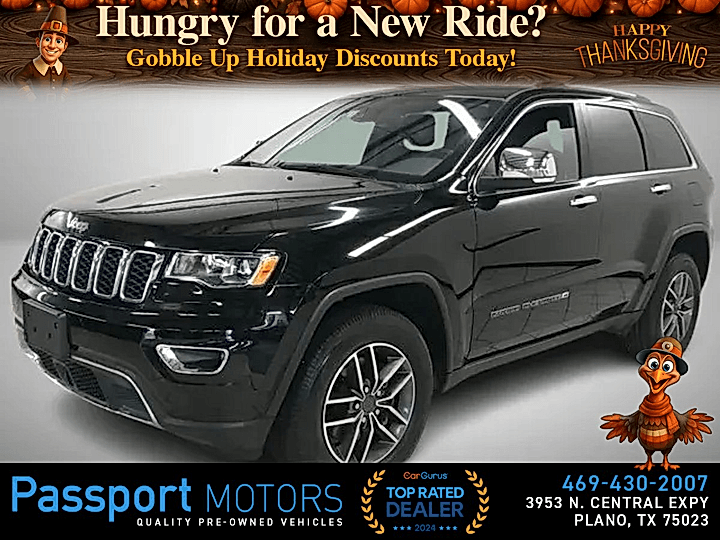 DIAMOND BLACK, 2022 JEEP GRAND CHEROKEE/LIMITED/SUNROOF Image 