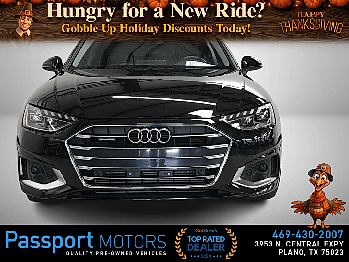 BLACK, 2023 AUDI A4/CONVENIENCE PKG/18" SPORT WHEELS Image 