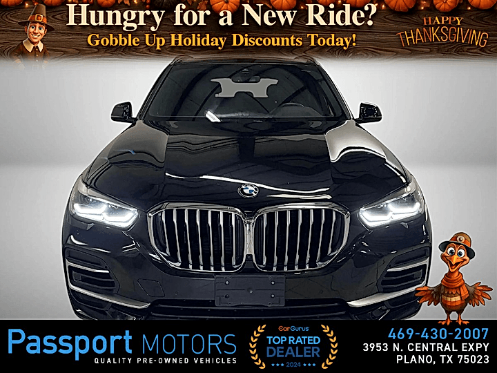 BLACK, 2023 BMW X5/PANO ROOF/HEADS UP DISPLAY/PREMIUM PKG/CLIMATE PKG Image 