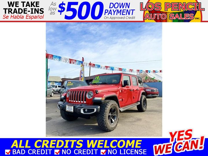 2018 JEEP WRANGLER UNLIMITED for sale in MODESTO