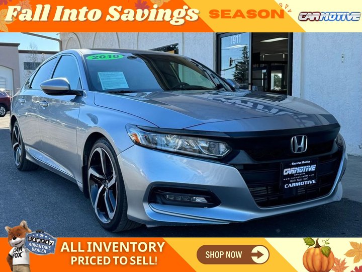 Lunar Silver Metallic, 2018 HONDA ACCORD Image 