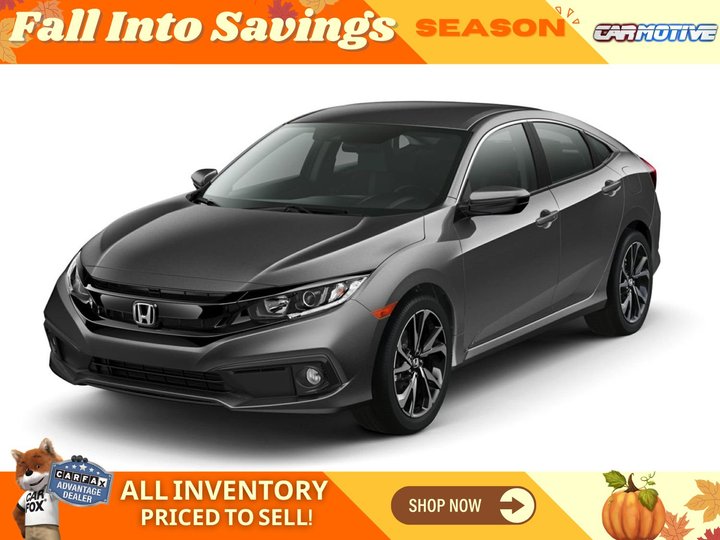 Aegean Blue Metallic, 2021 HONDA CIVIC Image 