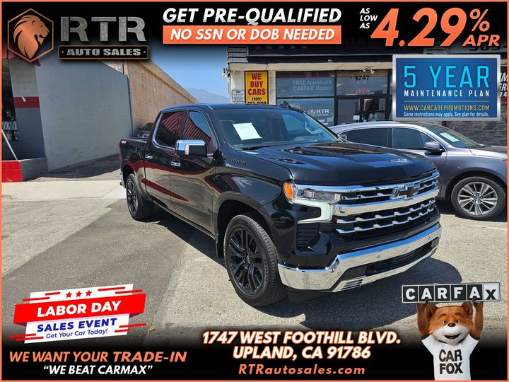 2023 CHEVROLET SILVERADO 1500 CREW CAB for sale in UPLAND