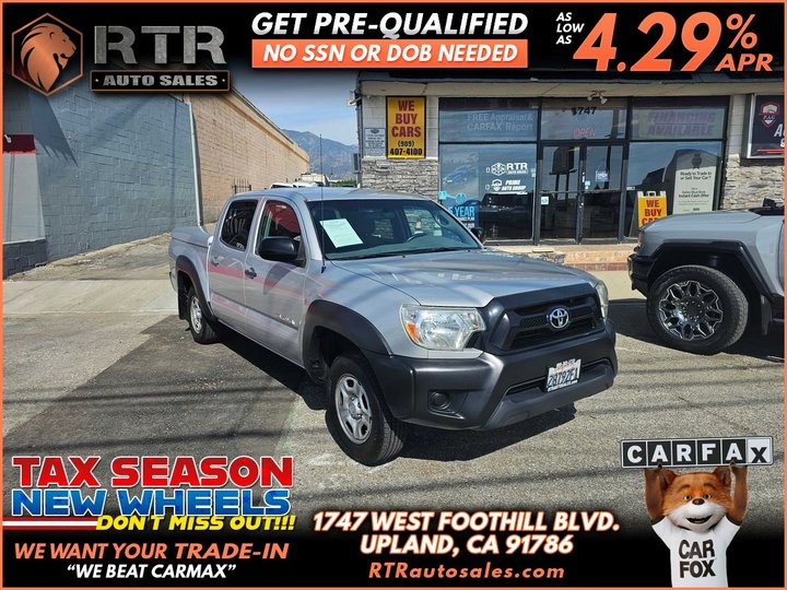 2012 TOYOTA TACOMA DOUBLE CAB for sale in UPLAND