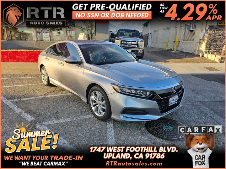 2018 HONDA ACCORD for sale in UPLAND