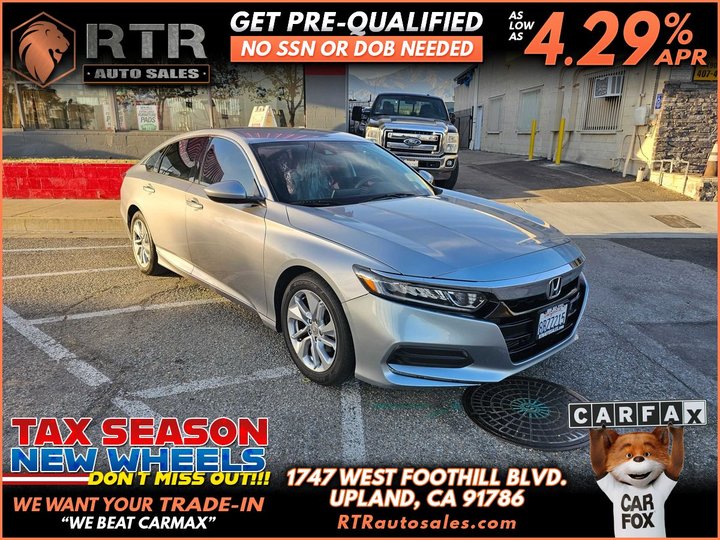2018 HONDA ACCORD for sale in UPLAND