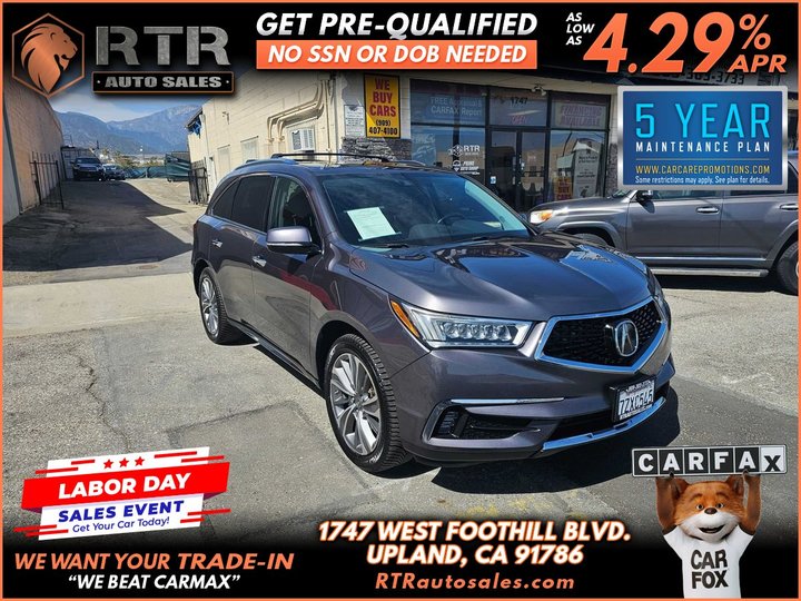 2017 ACURA MDX for sale in UPLAND