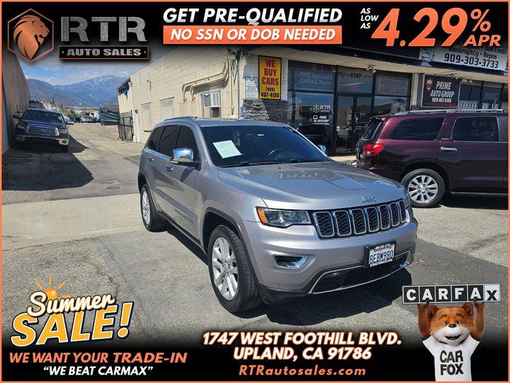 2017 JEEP GRAND CHEROKEE for sale in UPLAND