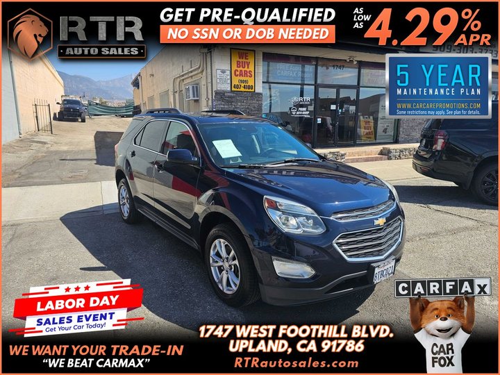 2017 CHEVROLET EQUINOX for sale in UPLAND