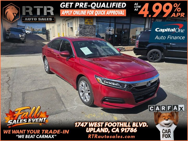 2020 HONDA ACCORD for sale in UPLAND