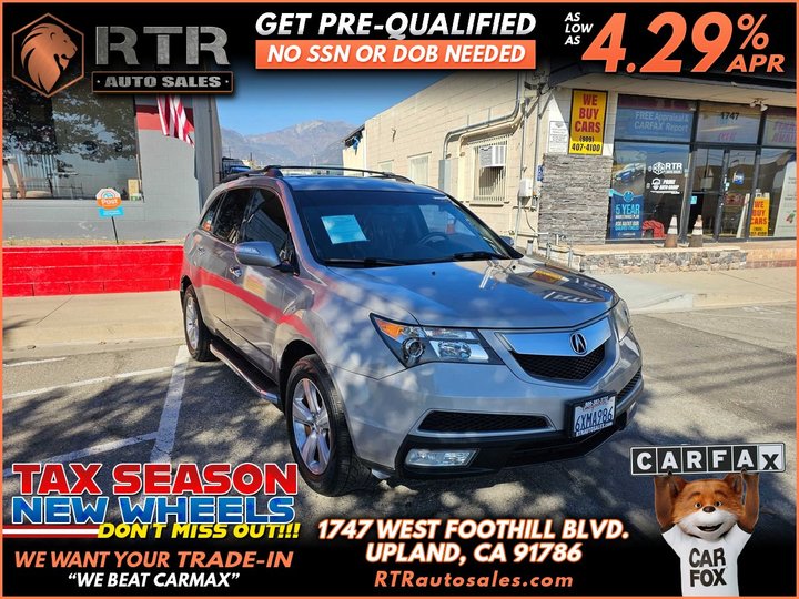 2012 ACURA MDX for sale in UPLAND