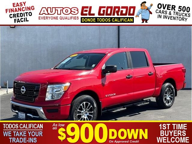 2022 NISSAN TITAN CREW CAB for sale in SANTA ANA