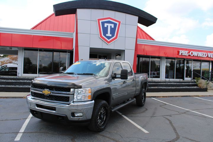 GRAY, 2014 CHEVROLET SILVERADO 2500 HD CREW CAB Image 