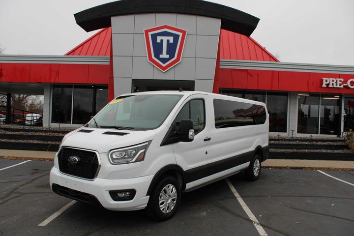 WHITE, 2023 FORD TRANSIT 350 PASSENGER VAN Image 