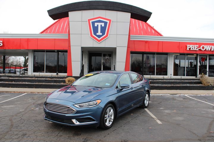 BLUE, 2018 FORD FUSION Image 