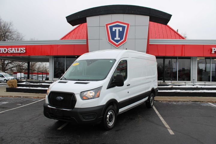WHITE, 2023 FORD TRANSIT 250 CARGO VAN Image 