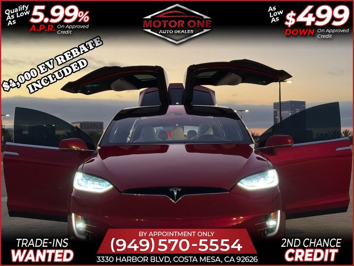 RED, 2016 TESLA MODEL X Image 