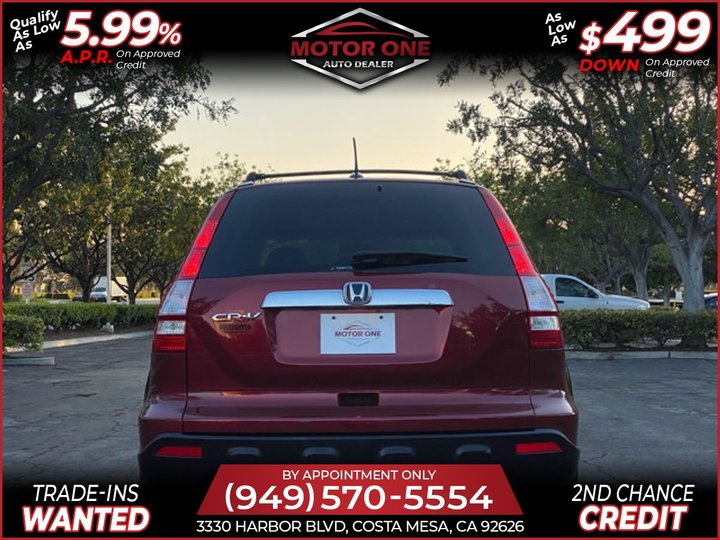 red, 2008 Honda CR-V EX-L Image 