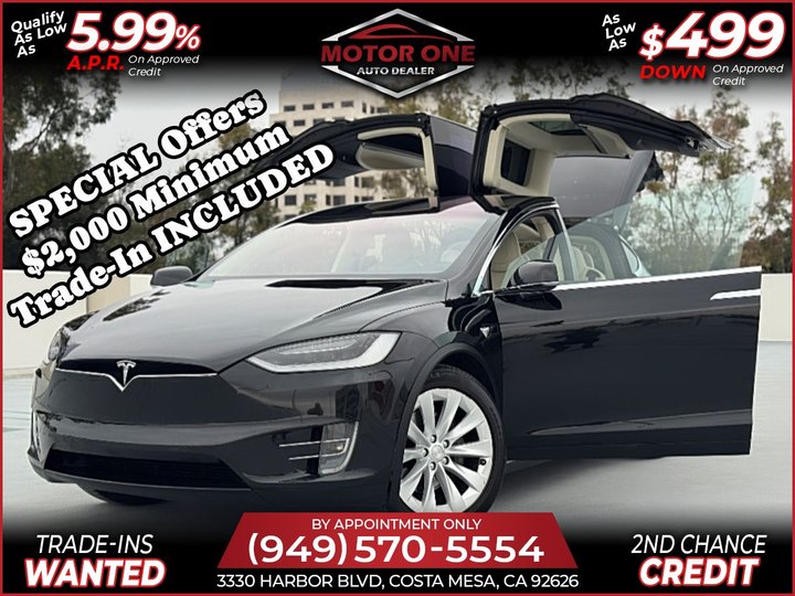 BLACK, 2017 TESLA MODEL X 100D LONG RANGE Image 