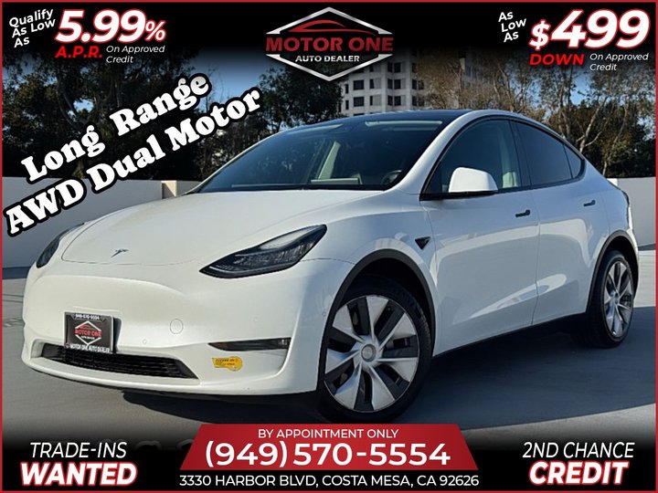 2022 TESLA MODEL Y LONG RANGE DUAL MOTOR FULL SELF DRIVING COMPUTER 3 for sale in COSTA MESA