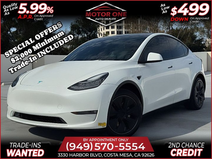 2022 TESLA MODEL Y LONG RANGE DUAL MOTOR FULL SELF DRIVING for sale in COSTA MESA