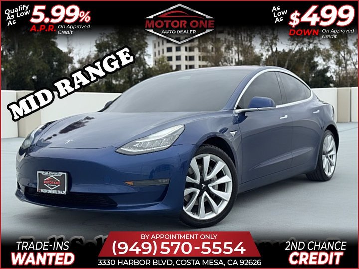 2018 TESLA MODEL 3 MID RANGE for sale in COSTA MESA