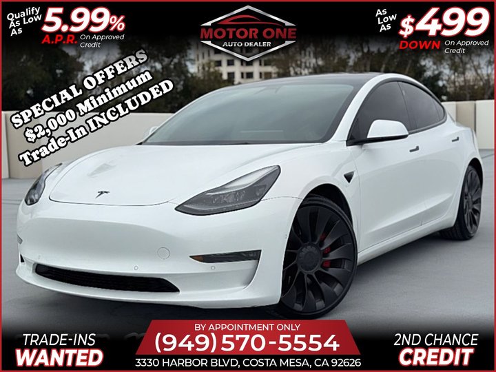 2022 TESLA MODEL 3 PERFORMANCE for sale in COSTA MESA