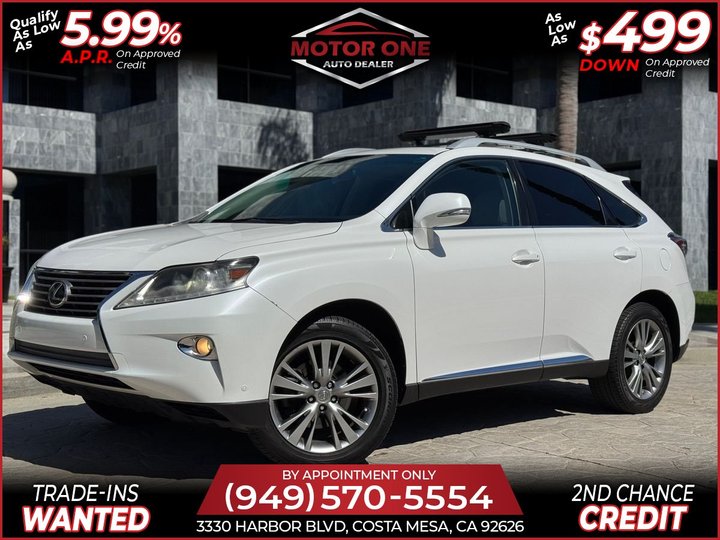 WHITE, 2013 LEXUS RX 350 SPORT UTILITY 4D Image 