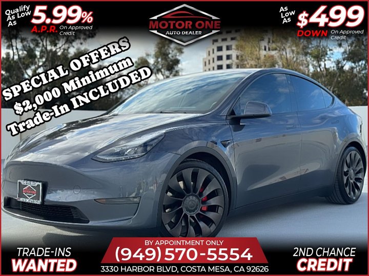 2021 TESLA MODEL Y for sale in COSTA MESA