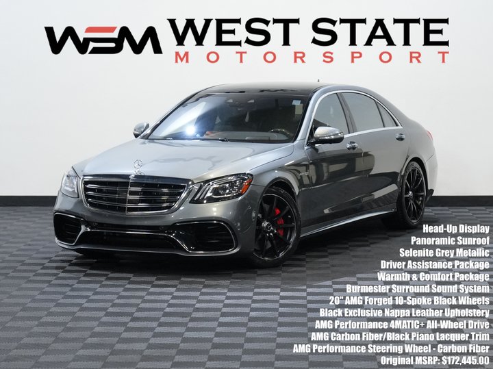2020 MERCEDES-BENZ MERCEDES-AMG S-CLASS for sale in FEDERAL WAY