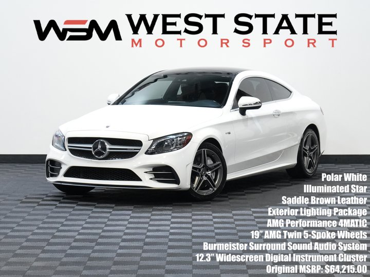 WHITE, 2020 MERCEDES-BENZ MERCEDES-AMG C-CLASS Image 