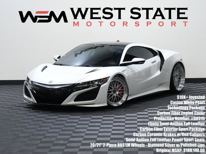 2017 ACURA NSX for sale in FEDERAL WAY
