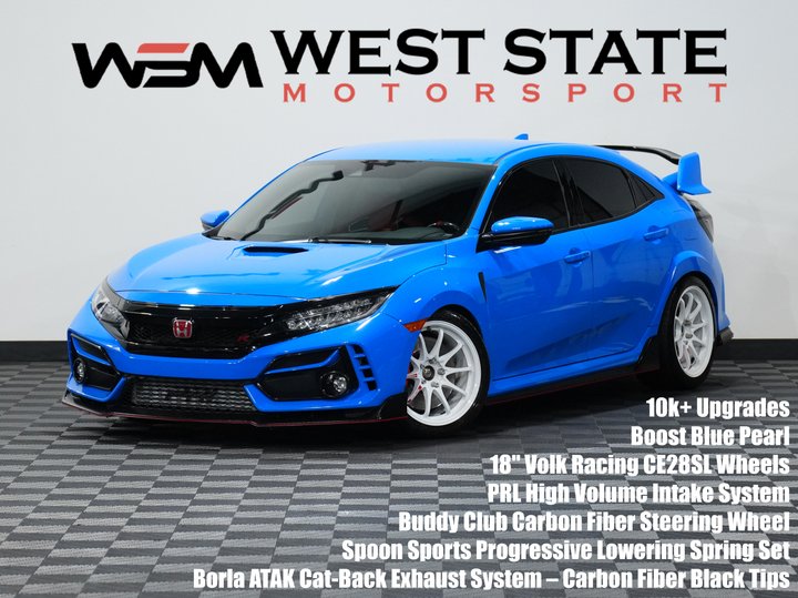 BLUE, 2021 HONDA CIVIC TYPE R Image 