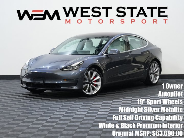 2019 TESLA MODEL 3 for sale in FEDERAL WAY