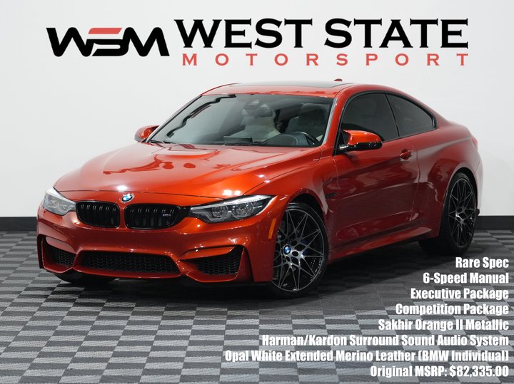 ORANGE, 2018 BMW M4 Image 