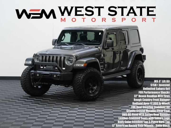 2018 JEEP WRANGLER UNLIMITED for sale in FEDERAL WAY