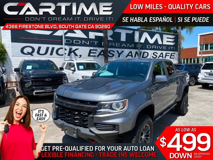 2021 CHEVROLET COLORADO ZR2 CREW CAB for sale in SOUTH GATE