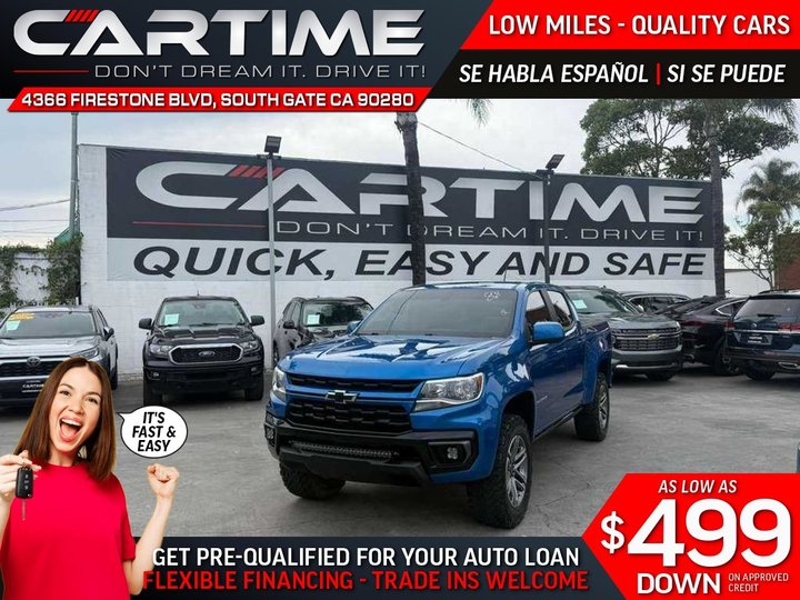 2022 CHEVROLET COLORADO CREW CAB WORK TRUCK for sale in SOUTH GATE