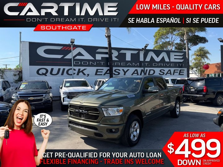 2021 RAM 1500 CREW CAB BIG HORN for sale in SOUTH GATE