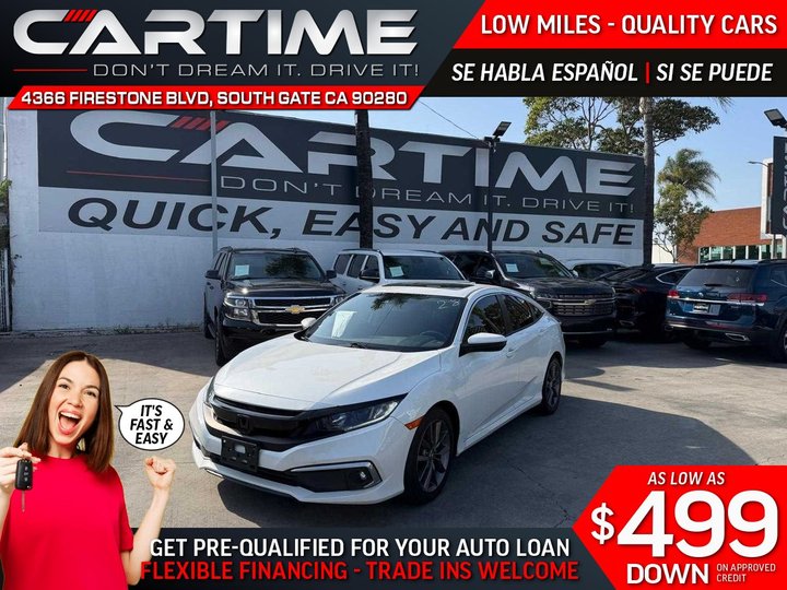 2020 HONDA CIVIC EX-L SEDAN for sale in SOUTH GATE