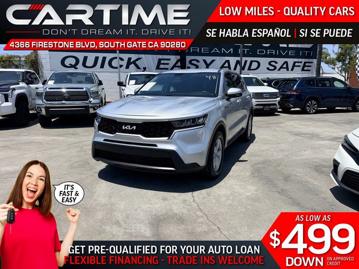 2022 KIA SORENTO for sale in SOUTH GATE