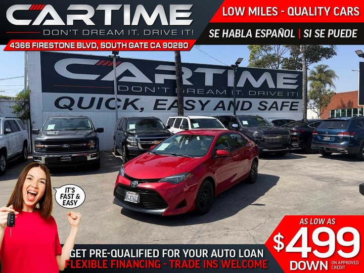 2018 TOYOTA COROLLA for sale in SOUTH GATE