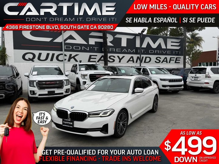 2021 BMW 5 SERIES 530I for sale in SOUTH GATE
